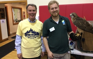 Will Schaust with Mayor Hogsett